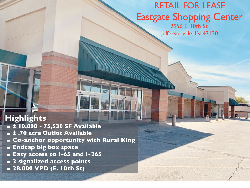 2956 E 10th St, Jeffersonville, IN - Shopping Center for Lease - KCREA