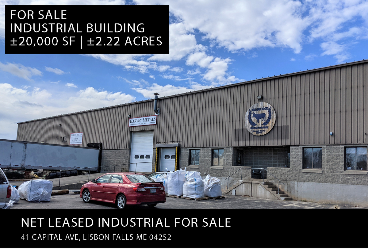 20,000sf Industrial Building For Sale: 41 Capital Ave Lisbon Falls